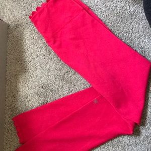 IVL Red scallop legging